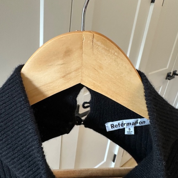 Reformation Dee Cashmere Sweater Mini Dress Size S - Picture 3 of 9